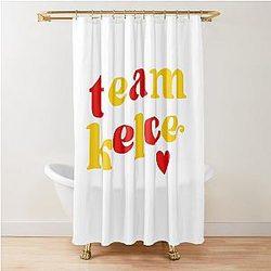 Team Travis Kelce Chiefs TK 87 Shower Curtain