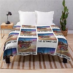 Travis Kelce Getaway Car Throw Blanket