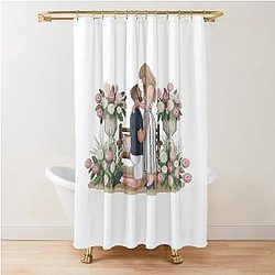 Taylor Swift Travis Kelce Engagement Shower Curtain