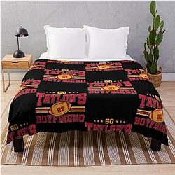 Taylor's Boyfriend Travis Kelce 87 Throw Blanket