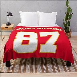 Taylor's Boyfriend Travis Kelce Throw Blanket