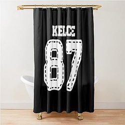 KELCE 87 T-Shirt, Travis Kelce shirt, Football shirt, Classic Graphic Tee, KC Chiefs Football Shirt Shower Curtain