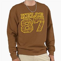 Travis Kelce 87 Kansas City Chiefs When in Doubt Make Plays Pullover Sweatshirt