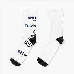 Tribute to Travis Kelce Socks