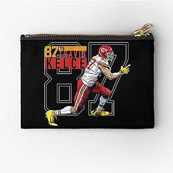 Travis Kelce Bootleg Artwork Zipper Pouch