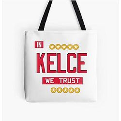 Travis Kelce Kansas City Football Mahomes Christmas Kansas All Over Print Tote Bag