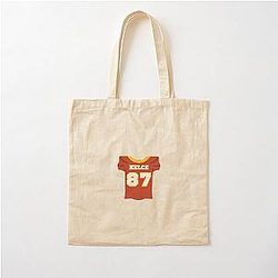 Travis Kelce Jersey Cotton Tote Bag