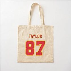 Swift Kelce Lover 87 Cotton Tote Bag