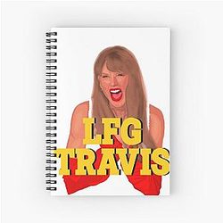 Taylor Swift Cheering for Travis Kelce Notebook
