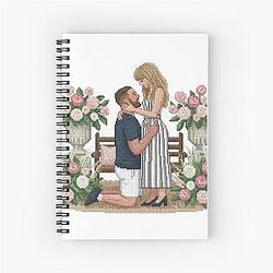 Taylor Swift and Travis Kelce Engagement Notebook