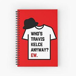 Travis Kelce Spiral Notebook