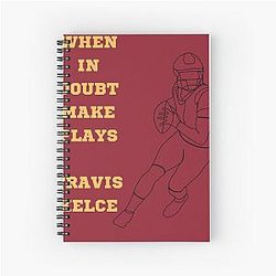 Travis Kelce Spiral Notebook