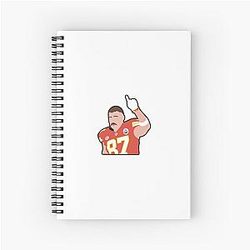 Travis Kelce Spiral Notebook