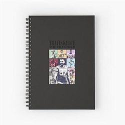 Travis Kelce Pop Art Style Spiral Notebook
