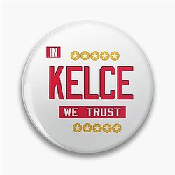 Travis Kelce TE - Kansas City Football - Mahomes Kansas Christmas Pin