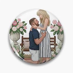Taylor Swift and Travis Kelce Engagement Pin