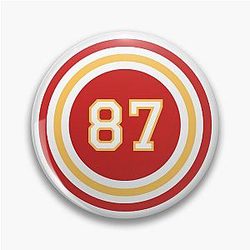 Travis Kelce Jersey Number Pin
