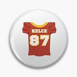 Travis Kelce Pin 

I removed the word "Jersey" as it was a duplicate of a nearby sequence that would have been removed, and the extra character.