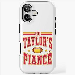 Taylor's Fiancé Travis Kelce Kansas City Game Day Outfit for Swiftie iPhone Tough Case
