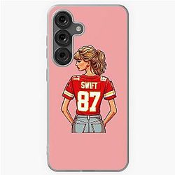Taylor Swift Travis Kelce Kansas City Chiefs Jersey Samsung Galaxy Soft Case