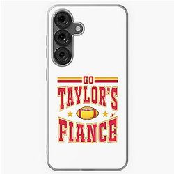 Go Taylor Swift Fiancé Funny Football Shirt Travis Kelce Kansas City Game Day Outfit for Fans Samsung Galaxy Soft Case