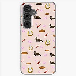 Taylor Swift Travis Kelce Engagement Pattern Samsung Galaxy Soft Case