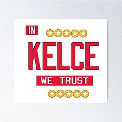 Travis Kelce TE KC Kansas City Football Mahomes Kansas Christmas Poster