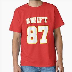 SUPER BOWL Taylor Swift Kansas City Chiefs Jersey - Taylor Swift x Travis Kelce Eras Tour Outfit Classic T-Shirt