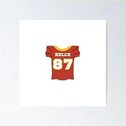 Travis Kelce Jersey Poster