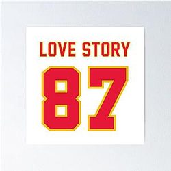 Swift Kelce Lover 87, Taylor Swift and Travis Kelce Poster
