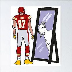 Travis Kelce GOAT Poster