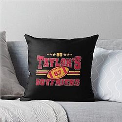 Go Taylor's Boyfriend Travis Kelce 90s Throw Pillow