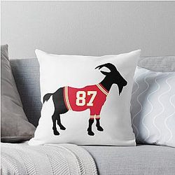 Travis Kelce GOAT Throw Pillow