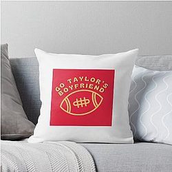 Go Travis Kelce Throw Pillow