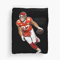 Travis Kelce Touchdown Duvet Cover