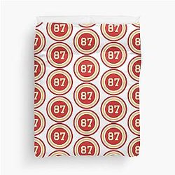 Travis Kelce Number 87 Duvet Cover