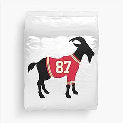 Travis Kelce GOAT Duvet Cover