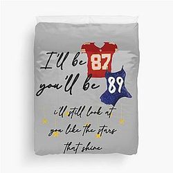 I'll be 87, You'll be 89 - Travis Kelce Taylor Swift Duvet Cover