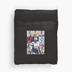 Travis Kelce Pop Art Duvet Cover