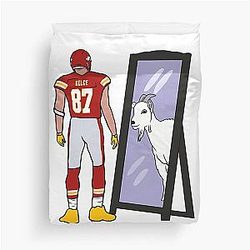 Travis Kelce Mirror GOAT DuvetCover