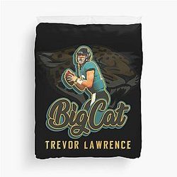 Trevor Lawrence Big Cat Duvet Cover