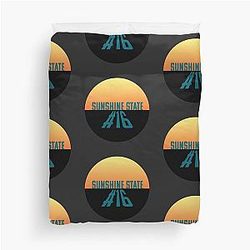 Trevor Lawrence Jacksonville Jaguars Sunshine State Circle Design Duvet Cover