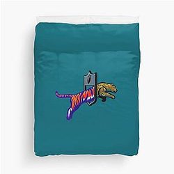 Trevor Lawrence and Travis Etienne Duvet Cover