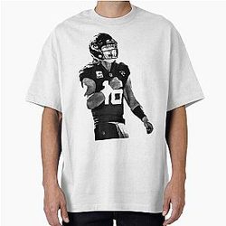 Trevor Lawrence Pencil Drawing Style Oversized T-Shirt