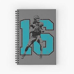 Football Trevor Lawrence Design For Men Women Spiral Notebook