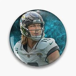 Trevor Lawrence Jacksonville Sports Art Pin