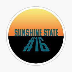 Trevor Lawrence Jacksonville Jaguars Sunshine State Circle Design Sticker