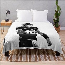 Trevor Lawrence Pencil Drawing Style Throw Blanket