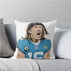 Trevor Lawrence Stats Throw Pillow