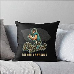 Trevor Lawrence Big Cat Throw Pillow